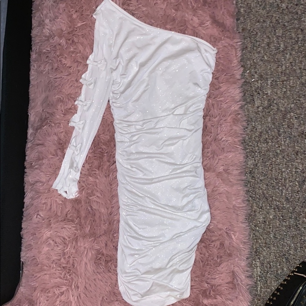 White sparkle dress